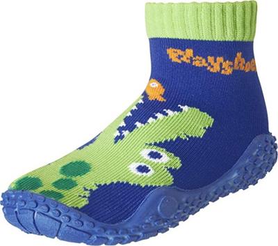 Playshoes zwemsokken junior krokodil blauw Playshoes zwemsokken junior krokodil blauw