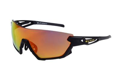 Zonnebril Eltin Oversize Zwart/Geel