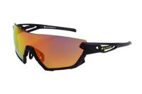 Zonnebril Eltin Oversize Zwart/Geel - thumbnail