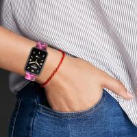 Siliconen bandje met print - Camouflage blauw - Xiaomi Smart band 7 Pro - thumbnail