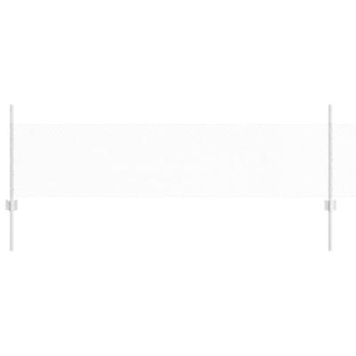 VidaXL Hek met paal zilver 0,5 x 50 m staal