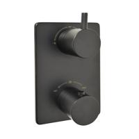 Mueller Round afbouwdeel 2-weg zwart - thumbnail