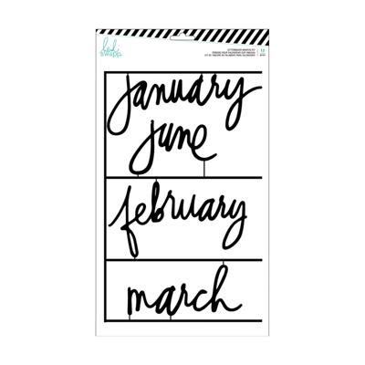 Heidi Swapp • letterbord kit 12pcs maanden