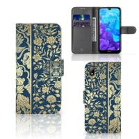 Huawei Y5 (2019) Hoesje Beige Flowers - thumbnail