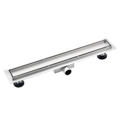 Fortifura Galeria douchegoot - 180cm - met tegelrooster - met vloerflens - Geborsteld RVS PVD (RVS) SW719879/SW719895