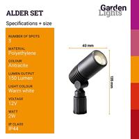 GardenLights Tuinspots 12 voltAlder set 3 spots - 2580063 - thumbnail