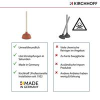 Kirchhoff Uitloopreiniger met houten handvat, Ø 140 mm - 99908200 - thumbnail