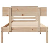 Bedframe zonder matras massief grenenhout 200x200 cm - thumbnail