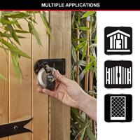 Masterlock 80mm diam. stainless steel padlock - octagonal boron-carbide shrouded - M50EURD - thumbnail