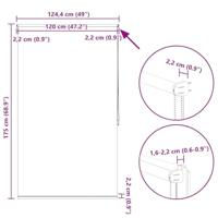 VidaXL Rolgordijn verduisterend 120 x 175 cm marineblauw - thumbnail