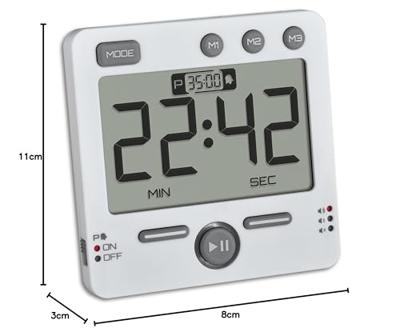 TFA Dostmann 99HOURS Timer Wit Digitaal TFA Dostmann 99HOURS Timer Wit Digitaal