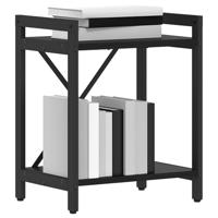 Boekenkast Zwart eiken 40 x 30 x 48.5 cm Bewerkt hout - thumbnail