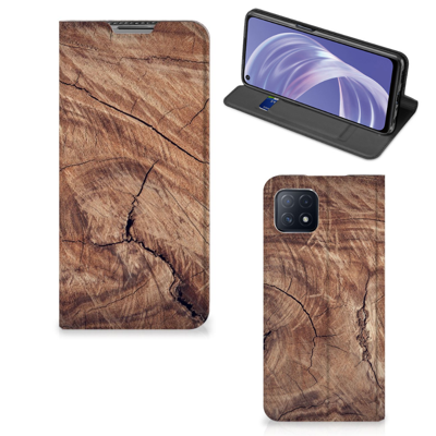 OPPO A73 5G Book | Wallet Case | Tree Trunk