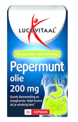 Lucovitaal Pepermunt Olie 200mg 30Capsules