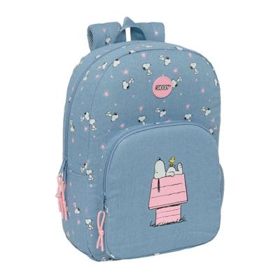 Schoolrugzak Snoopy Denim 30 x 46 x 14 cm