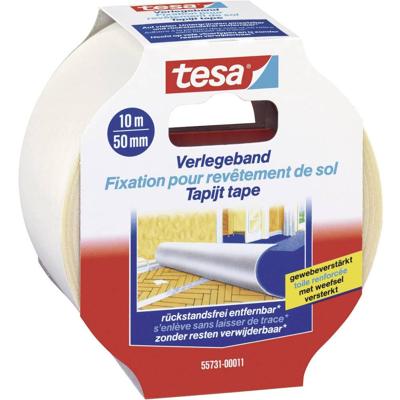 Tesa Dubbelzijdig tapijttape | lengte 10 m | breedte 50 mm wiel | 6 stuks - 55731-00011-11 55731-00011-11
