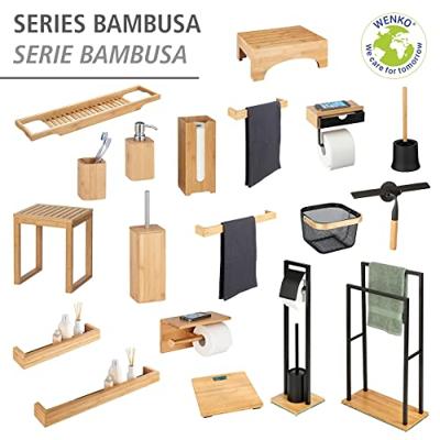 Wenko Handdoekhouder - bamboe - 40 cm Wenko Handdoekhouder - bamboe - 40 cm