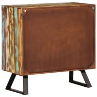 Ladekast 70x35x70 cm massief gerecycled hout meerkleurig - thumbnail