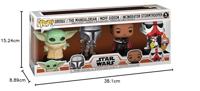 Star Wars Funko Pop Vinyl 4-Pack: Grogu, Mandalorian, Moff Gideon & Incinerator Stormtrooper Glow in the Dark - thumbnail