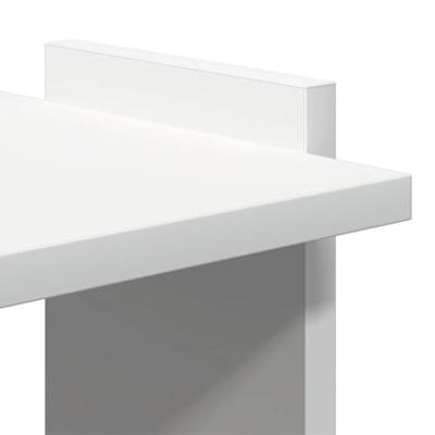 Boekenkast 3-laags 60x30x120 cm bewerkt hout wit