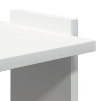 Boekenkast 3-laags 60x30x120 cm bewerkt hout wit - thumbnail