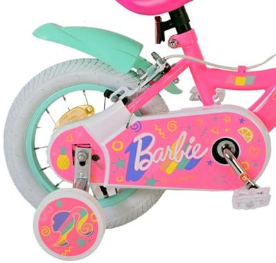 Volare Barbie kinderfiets - meisjes - 12 inch - roze - twee handremmen