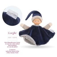 Corolle tidoudou - marineblauw knuffeldoek, 17cm - thumbnail