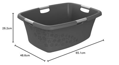 Rotho Flowers Wasmand 50L Antraciet