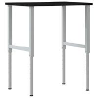 Werkbank 80x60x(71,5-98) cm eikenhout donkerbruin - thumbnail