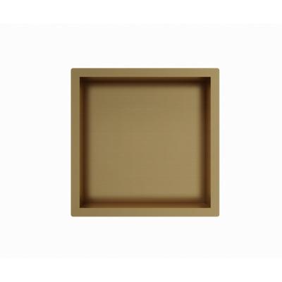Fortifura Galeria Inbouwnis - 30x30x10cm - Geborsteld Messing PVD (Goud)