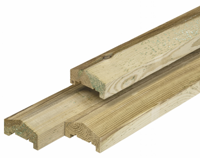 Minimale besteding! Grenen afdekkap met sponning 3,5x8,5x180 cm Betonschutting Constructie Gardenlux - Gardenlux - thumbnail