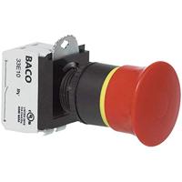 BACO L22DR01B Noodstopschakelaar Kunststof frontring, Zwart, Met statusweergave 600 V 10 A IP69K 1 stuk(s) Piece - thumbnail