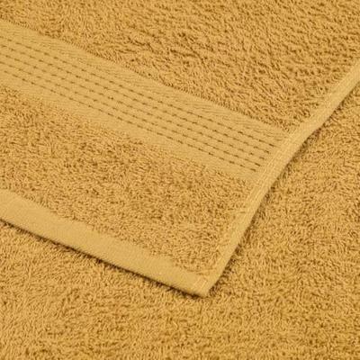VidaXL Gastendoekjes 4 st 30x50 cm 360 g/m² 100% katoen goudkleurig