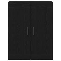 Wandkast Zwart eiken 69.5 x 34 x 90 cm Bewerkt hout - thumbnail