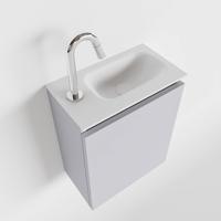 MONDIAZ TURE 40cm toiletmeubel cale. EDEN wastafel talc rechts 1 kraangat - thumbnail