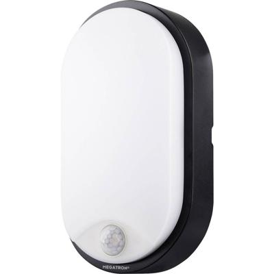 Megatron Bulka MT69040 LED-buitenlamp met bewegingsmelder (wand) 10 W Zwart