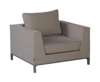 WOOOD Sicilië Loungetoel Tuin - Aluminium - Taupe - 100x88x60 - thumbnail