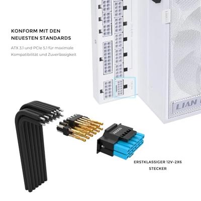 Lian Li EDGE 850W ATX 3.1 White (Geen USB)