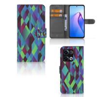 OPPO Reno8 Pro | Book Case | Abstract Green Blue - thumbnail