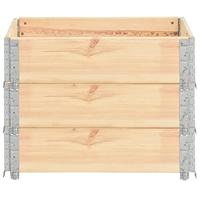 VidaXL Palletopzetranden 3 st 60x80 cm massief grenenhout - thumbnail