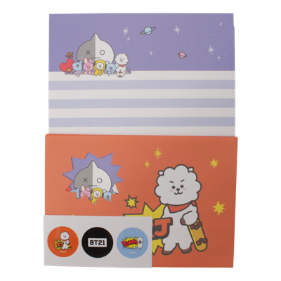 BT21 BT21 Briefpapier set B - RJ
