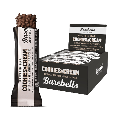 Barebells reep Original Cookies & Cream, 55 g, pak van 12 stuks