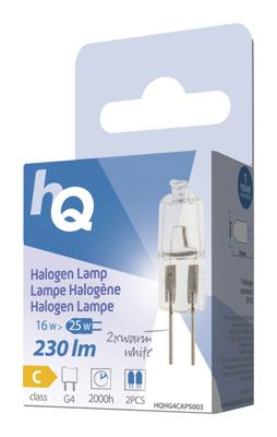 Hq Hqhg4 caps003 Halogeenlamp Capsule G4 16 W 230 Lm 2 800 K Hq Hqhg4 caps003 Halogeenlamp Capsule G4 16 W 230 Lm 2 800 K