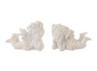 Deco engel 7x4x5,5cm wit - thumbnail