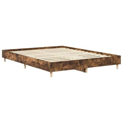 Bedframe zonder matras 140x200 cm spaanplaat gerookt eiken