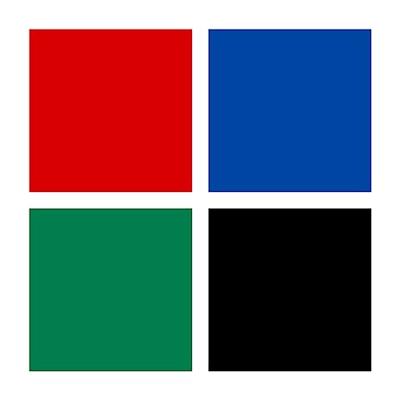 Staedtler Lumocolor permanent M DRY SAFE 317 WP4 Permanent marker Rood, Blauw, Groen, Zwart Watervast: Ja