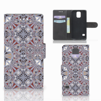Samsung Galaxy S5 | S5 Neo Bookcase Flower Tiles - thumbnail