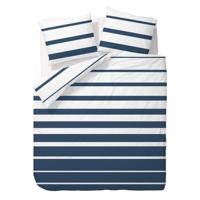 Ten Cate Dekbedovertrek Celia Summer 140x200-220 cm Katoen/Wit/Koningsblauw - thumbnail
