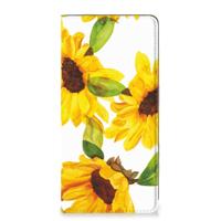 Smart Cover voor Xiaomi Redmi Note 10 Pro Zonnebloemen - thumbnail
