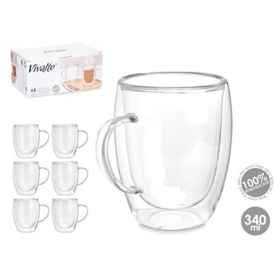 Mok Vivalto OCT-DG2225L Transparant 340 ml (6 Stuks)